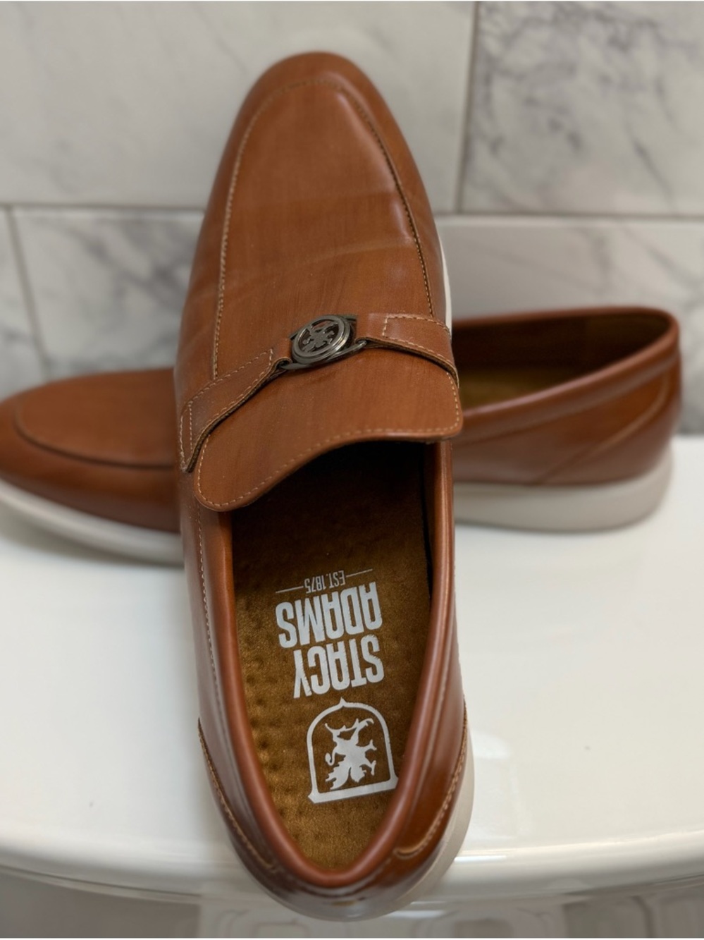 Hush Puppies Men’s Brown Leather Slip-On Loafer